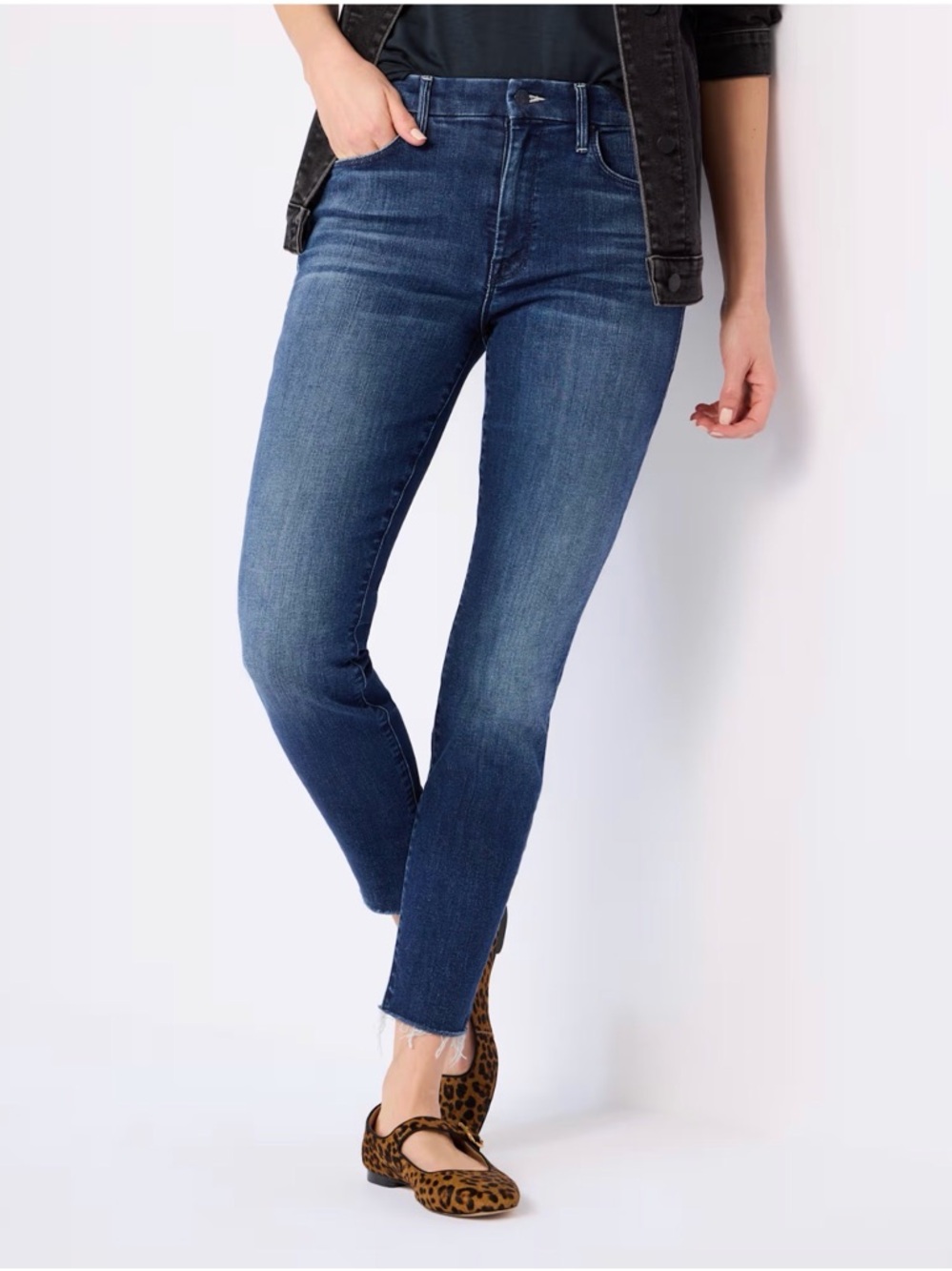 MOTHER Looker Ankle Fray Jeans 26